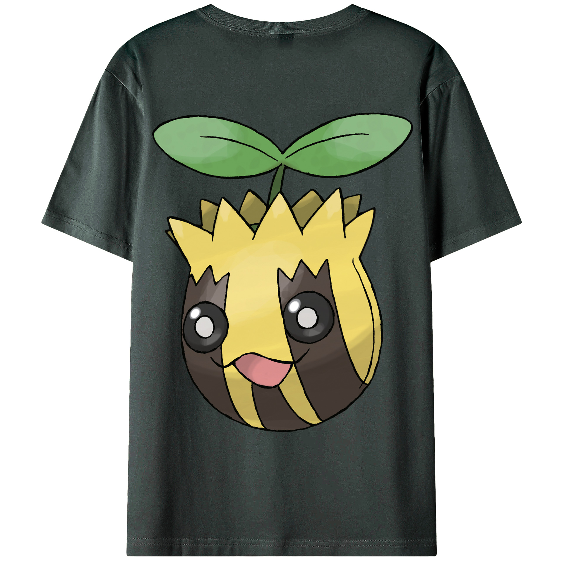 （画像用） ポケットモンスター Pokémon 綿100％ メンズ半袖Tシャツ（バックプリント） 通気性